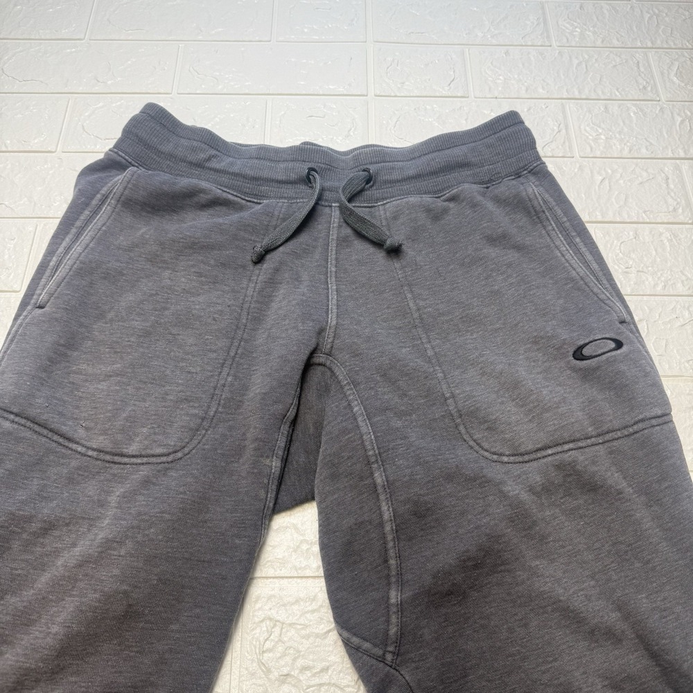 Oakley Mens Fleece Joggers Grey Tapered Activewear Training Pants Size M